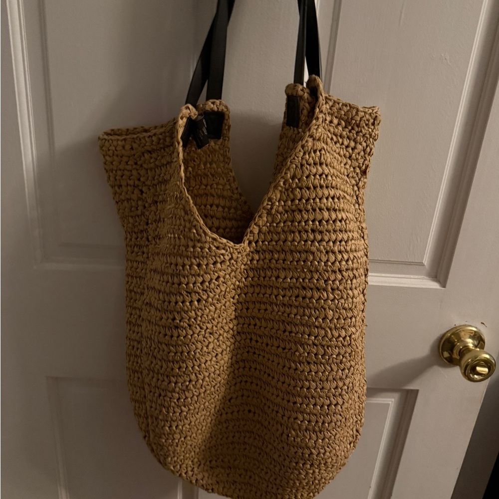 Banana Republic Brown Woven Tote Bag
